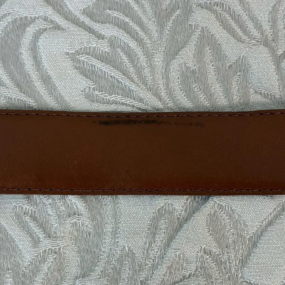 J CREW Leather Belt Men's Saddle Tan Sz36 Granola Cowboy Rustic Western Southern